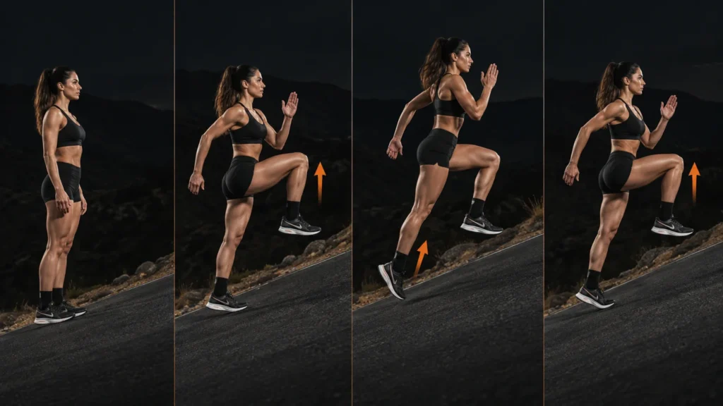 Hill Power March exercise technique